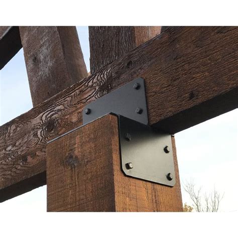 black metal beam brackets|wrought iron brackets for beams.